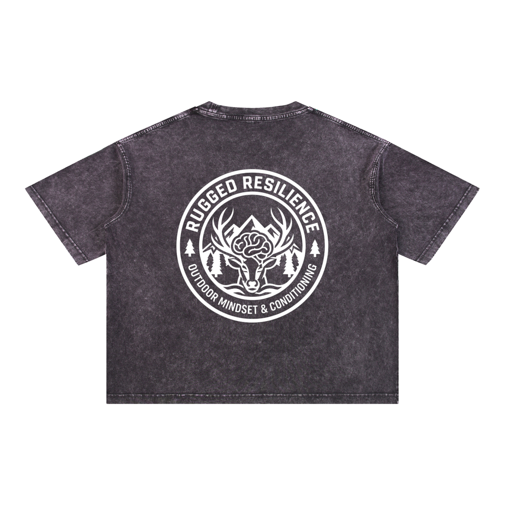 Mineral Wash Boxy Cotton T-Shirt