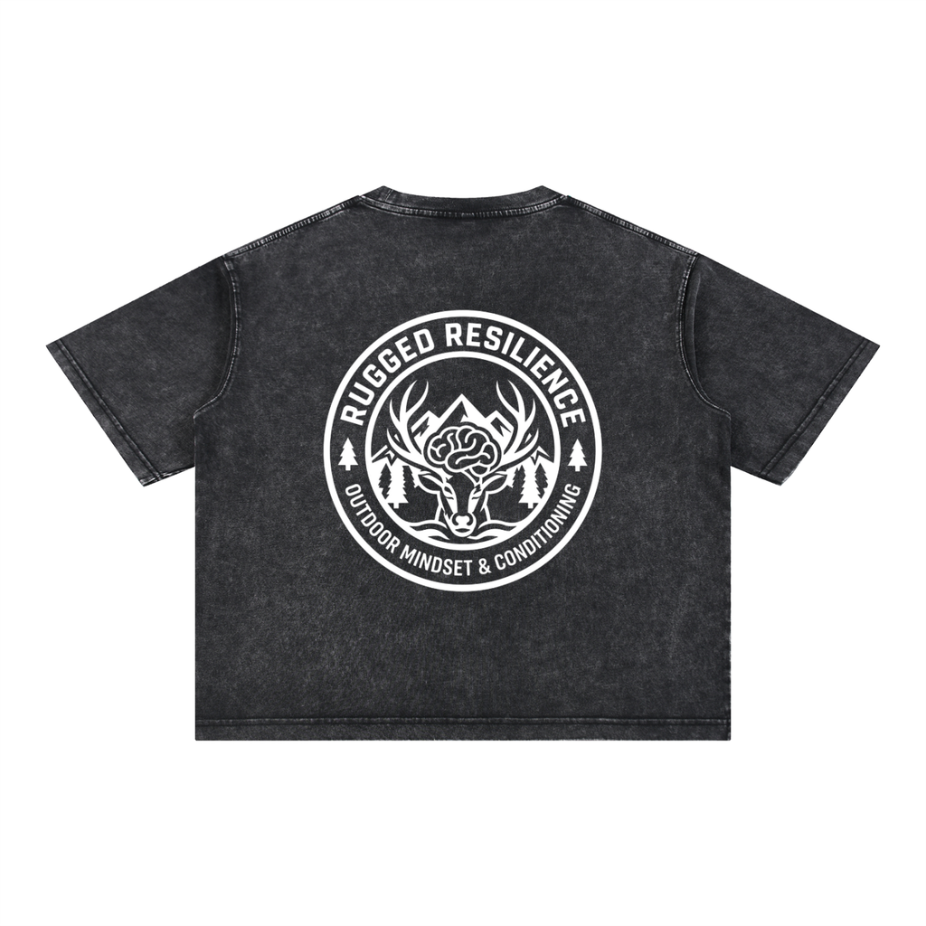 Mineral Wash Boxy Cotton T-Shirt