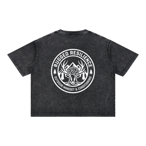 Mineral Wash Boxy Cotton T-Shirt